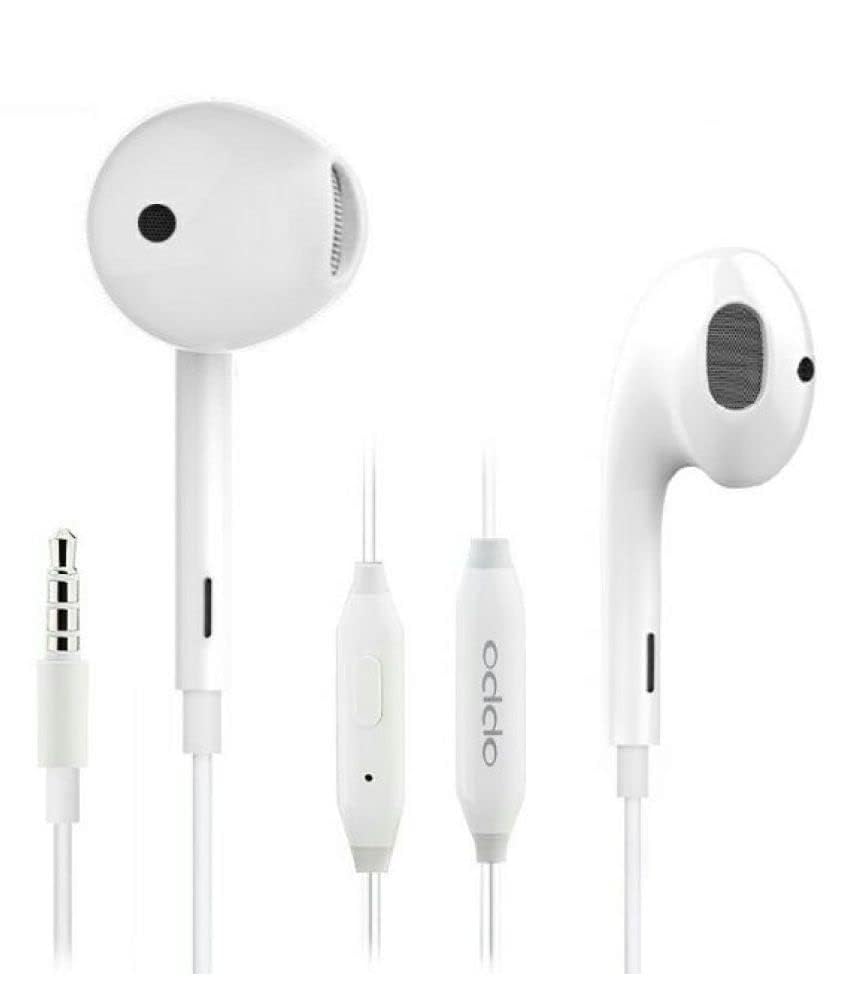 Dhaya Agencies Oppo Mh319 Half-Ear Wired Earphones with mic,Suitable for Android Smartphones（White） (B0D8TK6YM9) Amazon Price History, Amazon Price Tracker