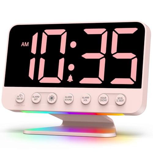 Odokee Digital Alarm Clocks for Bedrooms with Large Bold Number