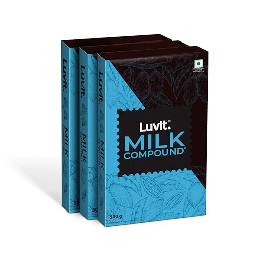Image of LuvIt. Cocoa Crush - Milk Compound Bars | Perfect for Baking,Frosting, Chocolate Making Bars (3 x 500 g)
