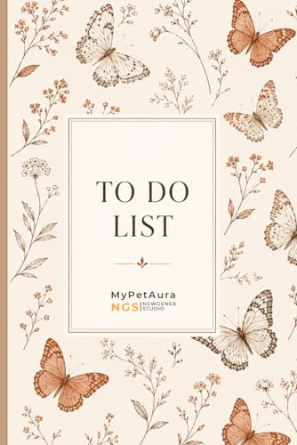 TO DO LIST NOTEBOOK: Aesthetic Warm Cream Butterfly Butterfly Undated Daily Planner & Tasks Tracker | Premium Floral Day Organizer, Productivity ... Notes & Priorities for Women, Girls and Gift image 2