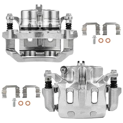 Image of SCITOO Front Brake Calipers With Bracket 19B2870B 19B2871B Compatible For INFINITI For EX35 2008-2012,For INFINITI For EX37 2013,For INFINITI For G25 2011-2012,For INFINITI For G35 2007-2008