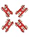 QWORK 5/16 Inche Twin Clevis Safety Chain Repair Links, 4 Pack Trailer Tie Down Links, Industrial Grade Heavy Duty Material - 3900 LBS. Capacity