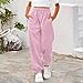 Sweat Pants for Girls Girl Boys Sweatpants Fall Fashion Baggy High Waisted Drawstring Bottom Jogger Pant Teen Y2K Preppy Drawstring Workout Trousers Pink 7-8 Years Sweatpants for Teen Girls
