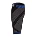 Pro-Tec Athletics 3D Flat Premium Calf Sleeve, Black/Blue, Large