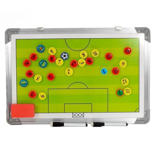 1 Juego de pizarra táctica magnética aleación for entrenador fútbol, ​​con bolígrafo borrado en seco y accesorios for entrenamiento Para Entrenadores