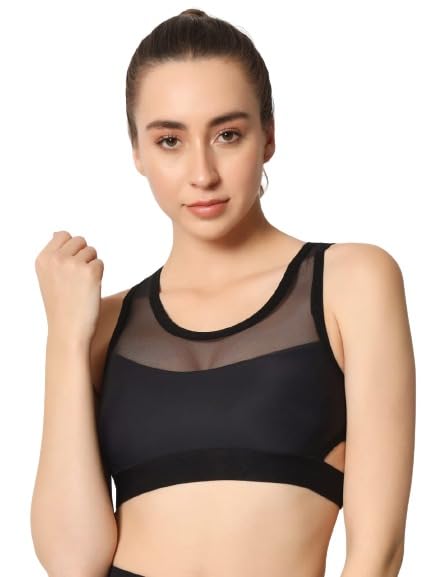 narsingha dreams Women's Cotton Blend Non-Padded Wirefree Medium Impact Full Cup Daily Workout/Gym Wear Sports Bra-picture-47