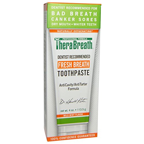 TheraBreath Fresh Breath Toothpaste 4 oz (Pack of 6)