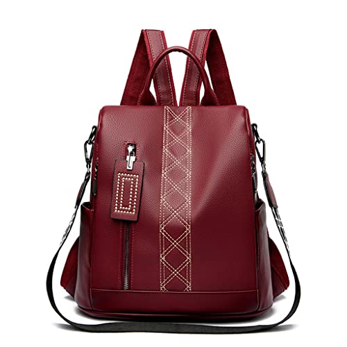 Sac à dos femme grande capacité noir en toile antivol pour ordinateur portable