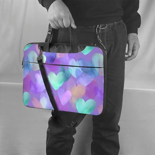 Bolso para laptop 14 pulgadas impermeable morado neón miniatura 2