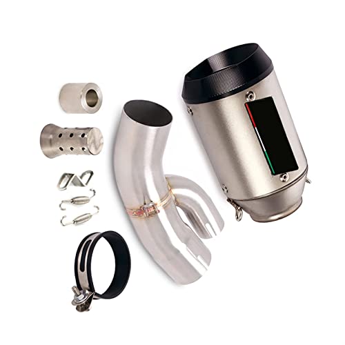 Silenciador de fibra de carbono 51mm y tubo de escape en acero inoxidable para BMW S1000XR
