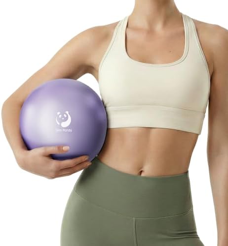 Slim Panda Pilates Ball - 9 Inch Mini Yoga Ball for Core Training and Physical Therapy