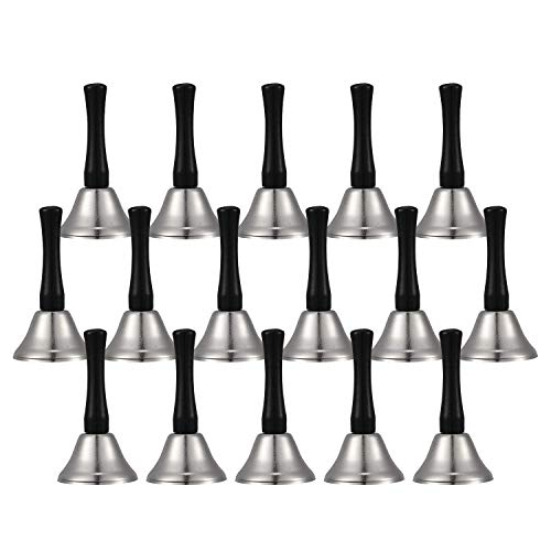 Clochettes de service de table en métal argenté instrument percussion diatonique lot de 24