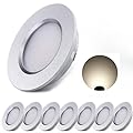 ALOVECO 12V LED RV Lights Dimmable Camper Interior RV Lights 4000K Ultra-Thin Waterproof, 12 Volt Ceiling Light for Motorhome Sailboat Yacht Case of 8 Packs Natural White