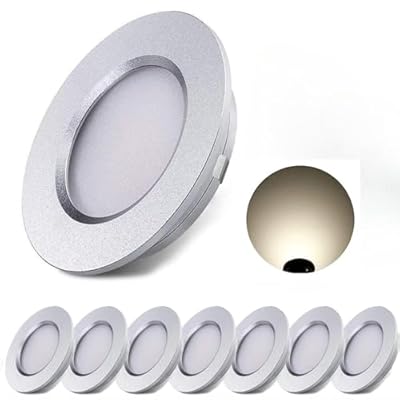 ALOVECO 12V LED RV Lights Dimmable Camper Interior RV Lights 4000K Ultra-Thin Waterproof, 12 Volt Ceiling Light for Motorhome Sailboat Yacht Case of 8 Packs Natural White