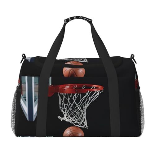 Sac de week-end imprimé basket pour vos séances de yoga et escapades urbaines