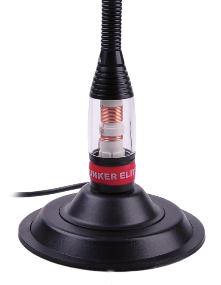 Sunker Elite CB Radio Antenna Aerial With Magnetic Base Mount Kit 600W 140cm 4dBi Stainless