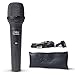 Carry-on Microfono dinamico professionale per voce microfono dinamico cardioide palmare con interruttore ON/OFF INC: cavo da XLR a jack da 3 m, clip per microfono, custodia morbida per il trasporto immagine