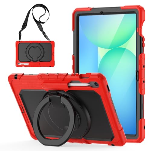 Fundas para tabletas Funda compatible con Samsung Galaxy Tab S10 FE+ Plus de 13,1 pulgadas (modelo SM-X620/X626), con portalápices y protector de pantalla, carcasa protectora completa, resistente, con