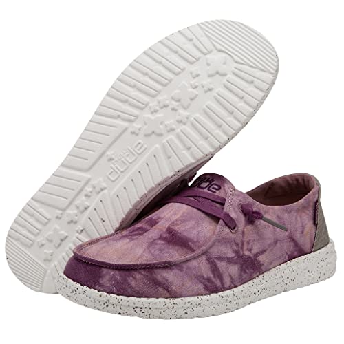 HEYDUDE HEYDUDE Women's Wendy Linen | Womens Shoes | Womens Lace Up Loafers | Comfortable & Light-Weight