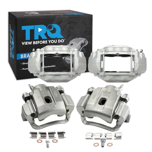 TRQ Brake Caliper Set Compatible with 2008-2015 Toyota Sequoia 2007-2015 Tundra