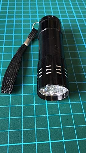 9 LED UV Ultra Violet Blacklight AAA Flashlight Torch Light Painting Detection,UV FLY TYING UV GEL RESIN CURING TORCH TROUT SALMON DRY WET, loca glue cure