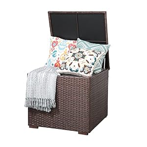 Patiorama Espressobraun Rattan Auflagenbox 140L