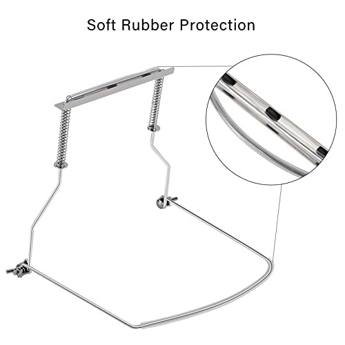 Eastrock JDHH Harmonica Holder,10 Hole Professional Harmonica Holder Neck,Anti-Scratch Adjustable Harmonica Neck Brace,Hands-Free During The Performance thumb #3