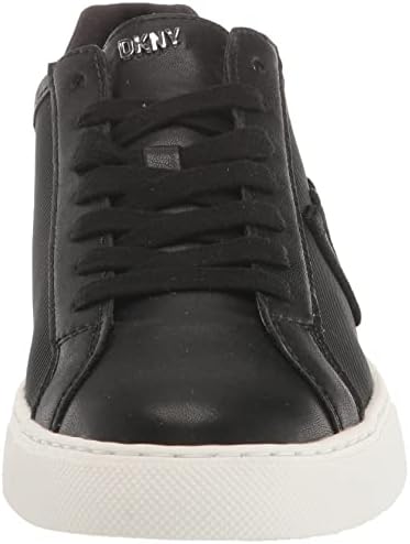 DKNY Women's Everyday Comfortable Sina-Lace Up Sneak Sneaker, Black, 9 | Image 1