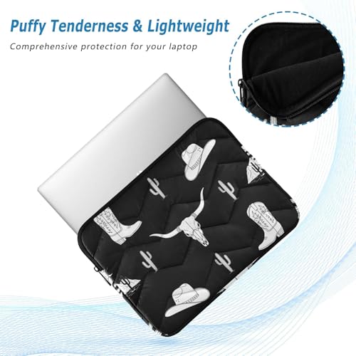 Funda para portátil de 13-14 pulgadas con diseño Western miniatura 5