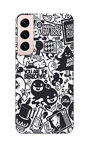 Image of Printed Hard Back Cover Case for Samsung Galaxy S22 Plus 5G | S22+ 5G Back Cover (Mixed Cartoon) -702