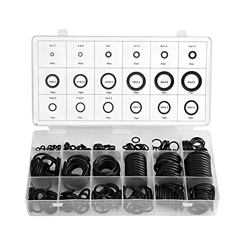 Rubber O Ring,279Pcs Kit 18 Sizes Waterproof Rubber O ringsAssortment Set Hydraulic Plumbing Gaskets Seal Kit