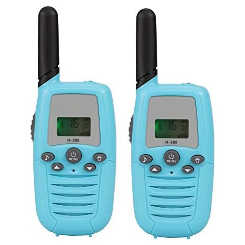 BenRich® Walkie Talkie for Kids, Walkie Talkies Toys for 3-12 Year Old Boys Girls, Walkie Talkie 3 Miles Long Range for Adventures, Camping, Hiking - Blue Cover