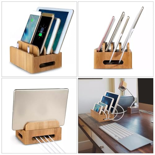 Gestionnaire de charge USB en bois noble pour une organisation de bureau