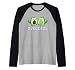Avogato Avocado Cat Vegan Cat Raglan Baseball Tee