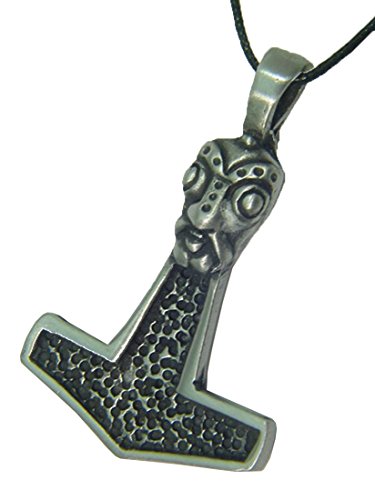 Thor's Hammer Mjöllnir Pewter Pendant Necklace