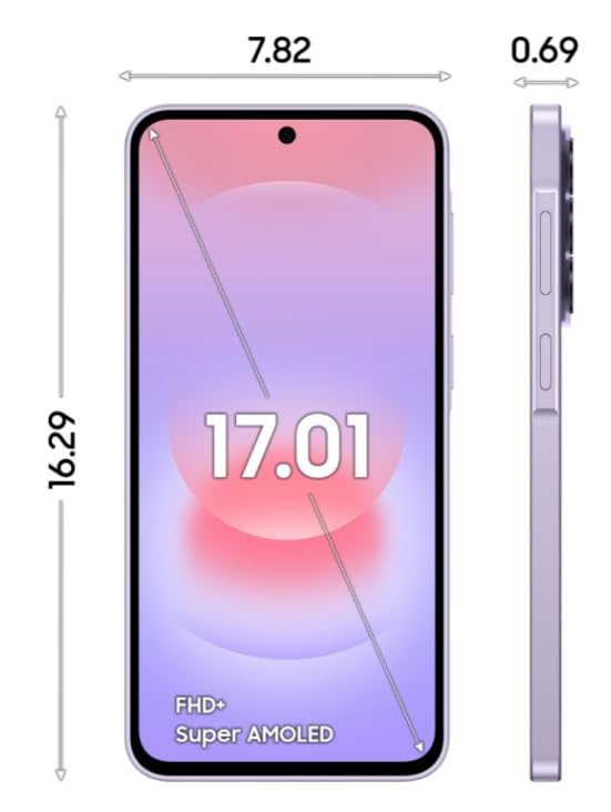 Image of Samsung Galaxy A37 5G (Awesome Lavender, 8GB RAM, 128GB Storage) with Other Offers