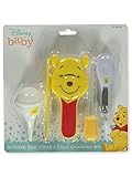 Disney Winnie The Pooh Baby Unisex 5-Piece Health & Grooming Kit - Yellow