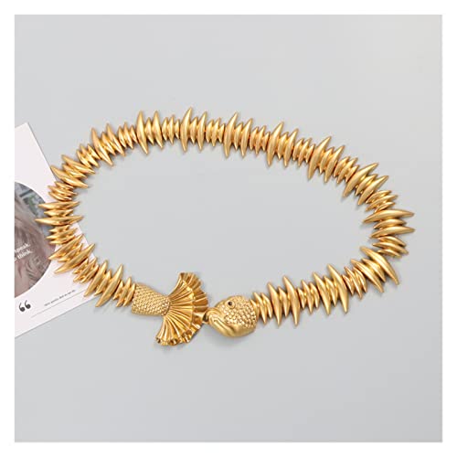 Metal Gold Elastic Female Waistband Fashion Luxury Design Dress Coat Decoration Belt For Women4