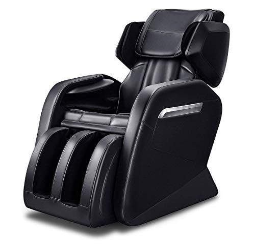 Massage Chair Zero Gravity Full Body Shiatsu Luxurious Electric Massage Chair Recliner with Stretched Mode Heating Back and Foot Rollers Massage Black