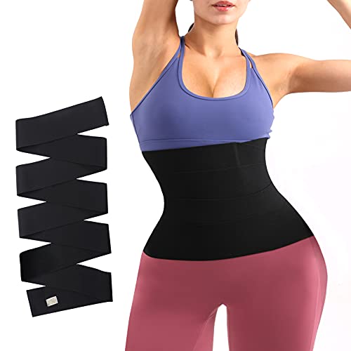 Waist Trainer, Waist Trimmer for Women Plus Size, ï¼ˆ5m/16.4 Feetï¼‰, Waist Trainer for Women Plus Size , Best Waist Trimmer, Slimming Body Shaper Belt Black