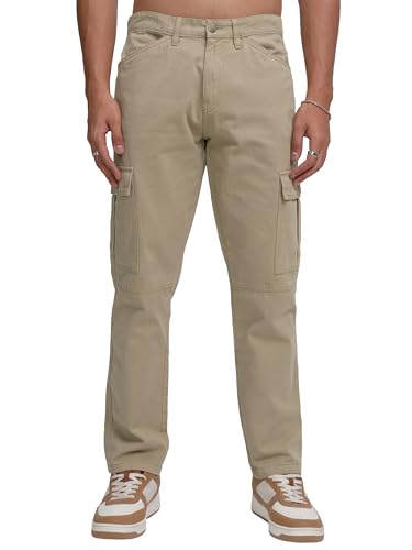 Highlander Men's Straight Fit | Cargo Trousers | Classic & Functi...