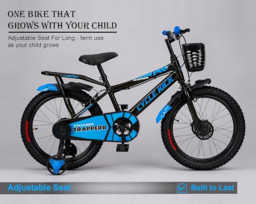 Image of Trapperr 16T 16 inch Kids Cycle with Side Wheels | Ideal for 4 to 6 Years Boys & Girls Kids Bike | 11 Inches Frame