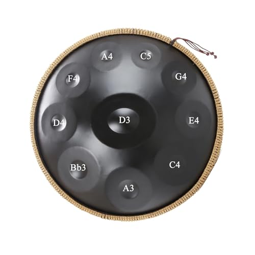 Steel Tongue Drum 10 Notas 56 cm Azul Dorado miniatura 5