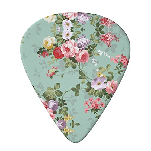 Ensemble de 6 médiators de guitare à fleurs florales vintage pour guitare acoustique, guitare électrique, basse, ukulélé… - Les Beatles, Paul McCartney, John Lennon, RIngo Starr, George Harrison Ensemble de 6 médiators de guitare à fleurs florales vintage pour guitare acoustique, guitare électrique, basse, ukulélé… – Image 4