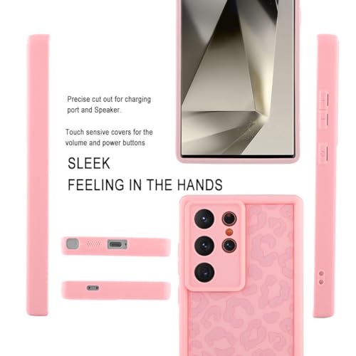 Image of Compatible with Samsung Galaxy S24 Ultra Case, Pink