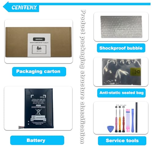 Switch Lite Battery, HDH-003 3.8V 3570mAh Replacement for Switch Lite Game Player Battery, Part Number HDH-003 with Repair Tool Kit (Not for Switch Console) - Image 6