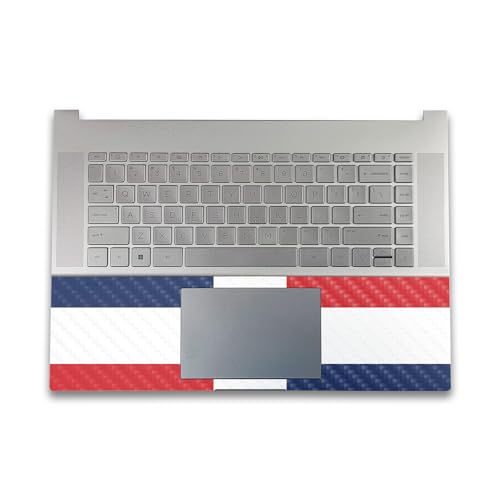 Image of Carbon Fiber Gaming Skin Compatible with HP Envy x360 16 inch (2023) - Dominican Flag - Premium 3M Vinyl Protective Wrap Decal Cover - Easy to Apply | Crafted in The USA by MightySkins