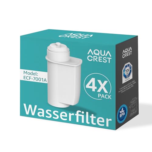 AQUA CREST Wasserfilter für Siemens® EQ Series, EQ6 Plus S700, EQ9, EQ500, EQ700, für Brita® Intenza 575491, Bosch® TCZ7003, TCZ7033, TÜV SÜD Zertifiziert, Reduzieren PFAS, PFOA/PFOS (4)