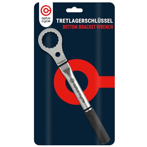 Optio Cycle Tretlager Werkzeug Hollowtech Centerlock Werkzeug mit Lange Griff | Centerlock Werkzeug Bremsscheibe | Tretlagerschlüssel für Montage & Demontage Langlebig & Ergonomisch