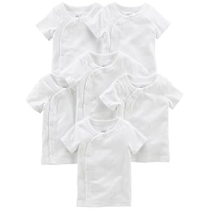 Simple Joys by Carter’s Side-Snap Short-Sleeve Shirt Camisa (Pack de 6) para Bebés